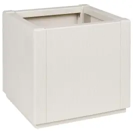 Sodo Vazonas Balta 36 X 36 X 35 Cm Polipropilenas