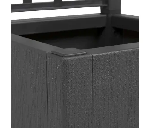 Dārza Stādītājs Antracīts 36 X 36 X 140 Cm Polipropilēns Vidaxl