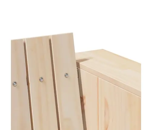 Dārza Dīvāns Divvietīgs 134X60X62 Cm No Masīva Priedes Koka Vidaxl