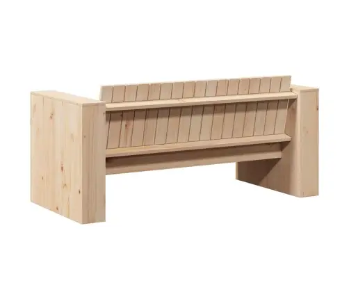 Dārza Dīvāns Divvietīgs 134X60X62 Cm No Masīva Priedes Koka Vidaxl