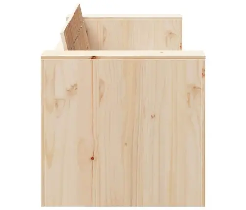 Dārza Dīvāns Divvietīgs 134X60X62 Cm No Masīva Priedes Koka Vidaxl