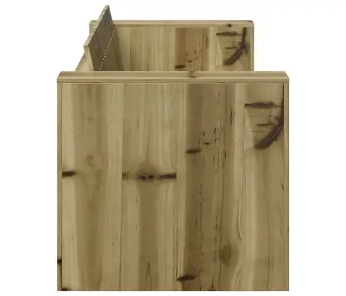 Sodo Sofa Žalia 134 X 60 X 62 Cm Kietos Pušies Mediena