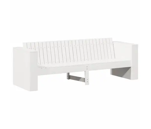 Dārza Dīvāns 3-Vietīgs Balts Koks Vidējs Izturīgs Āra Dīvāns Vidaxl