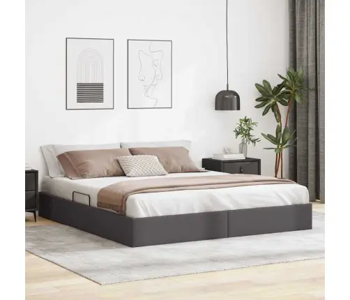 Laos Voodi Madratsiga Peaga Hall 180 X 200 Cm Kunstnahk