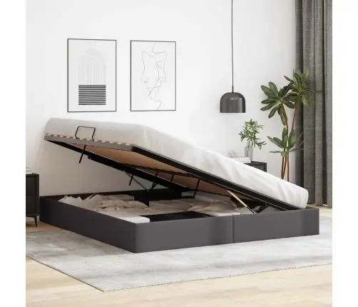 Laos Voodi Madratsiga Peaga Hall 180 X 200 Cm Kunstnahk