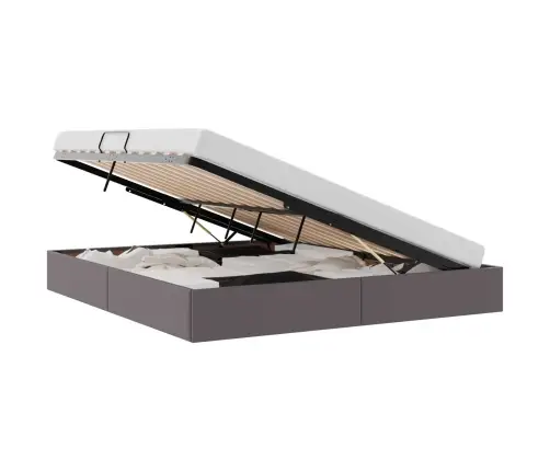 Laos Voodi Madratsiga Peaga Hall 180 X 200 Cm Kunstnahk