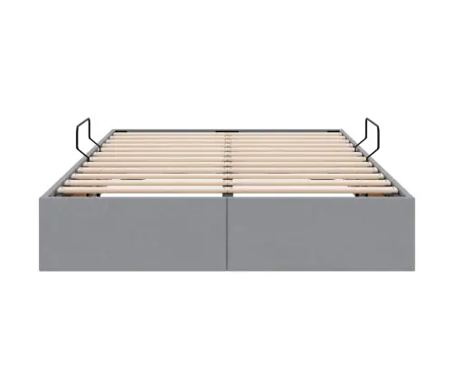 Glabāšanas Gulta Ar Matraci Gaiši Pelēks 120 X 200 Cm Audums Vidaxl