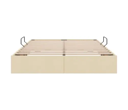 Laos Voodi Madratsiga Peaga Kreem 140 X 200 Cm Kangas