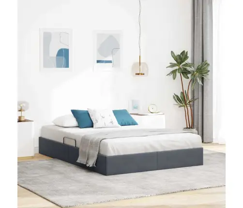 Laos Voodi Madratsiga Peaga Tumehall 140 X 190 Cm Samet