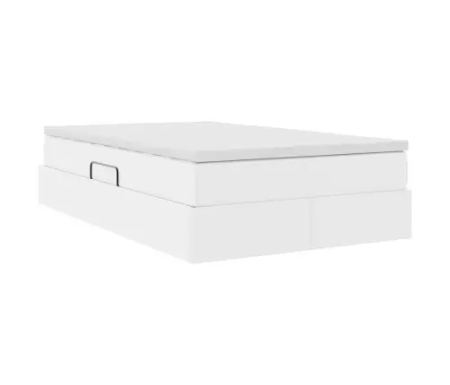 Gulta Ar Uzglabāšanas Vietu Un Matraci Balts 120 X 190 Cm Vidaxl