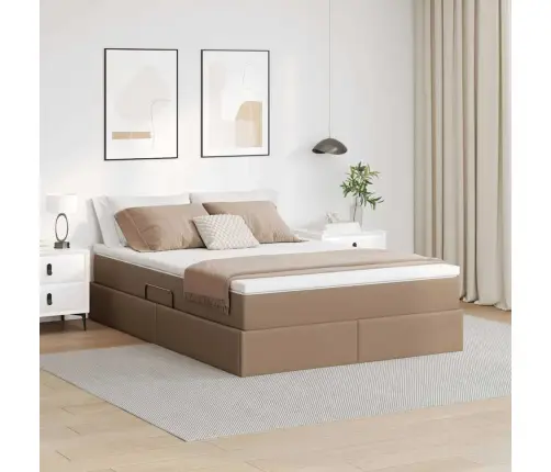 Voodi Hoiukohaga Ja Madratsiga Cappuccino 140 X 190 Cm