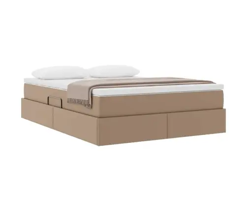 Voodi Hoiukohaga Ja Madratsiga Cappuccino 140 X 190 Cm