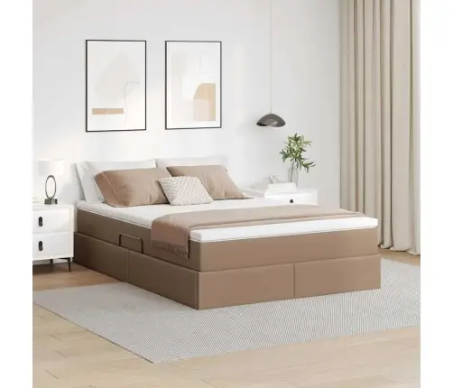 Lova Su Daiktų Laikymo Vieta Ir Čiužiniu Kapučino 140 X 200 Cm