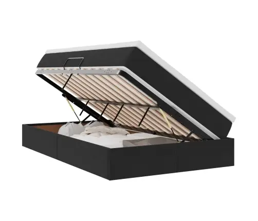 Gulta Ar Uzglabāšanas Vietu Un Matraci Melna 120 X 190 Cm Samts Vidaxl