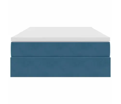 Lova Su Daiktų Laikymo Vieta Ir Čiužiniu Tamsiai Mėlyna