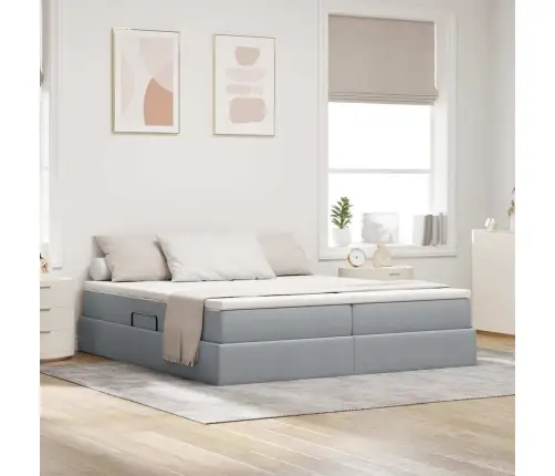 Lova Su Daiktų Laikymo Vieta Ir Čiužiniu 200 X 200 Cm