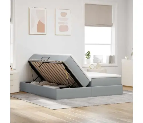 Lova Su Daiktų Laikymo Vieta Ir Čiužiniu 200 X 200 Cm