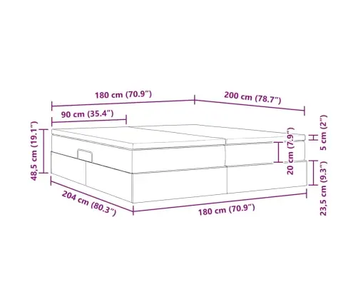 Voodi Hoiukohaga Ja Madratsiga Tume Rohelise 180 X 200 Cm Samet