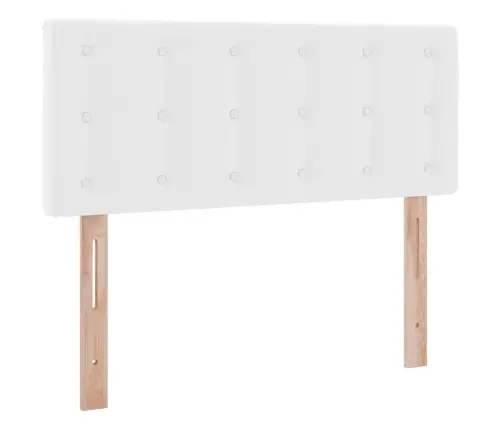 Glabāšanas Gulta Tīra Balta 120 X 200 Cm Mākslīgā Āda Vidaxl