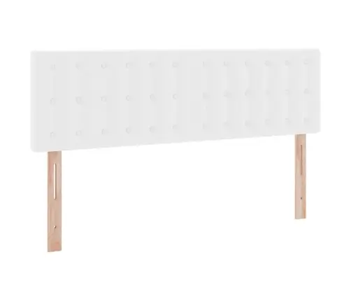 Glabāšanas Gulta Tīra Balta 140 X 190 Cm Mākslīgā Āda Vidaxl