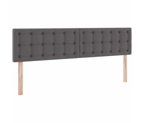 Glabāšanas Gulta Ar Matraci Pelēka 180 X 200 Cm Mākslīgā Āda Vidaxl
