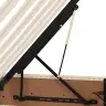 Gulta Ar Uzglabāšanas Vietu Un Matraci Krēms 140 X 200 Cm Vidaxl