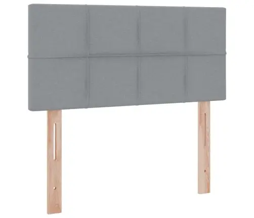 Lova Su Daiktų Laikymo Vieta Ir Čiužiniu Šviesiai Pilka