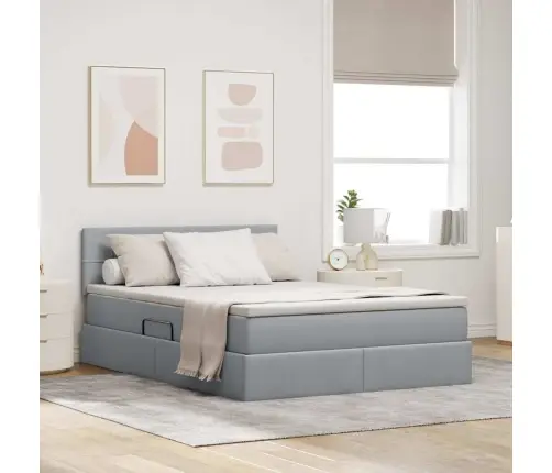 Lova Su Daiktų Laikymo Vieta Ir Čiužiniu 140 X 200 Cm