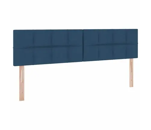 Voodi Hoiukohaga Ja Madratsiga Sinine 160 X 200 Cm Tehispuit