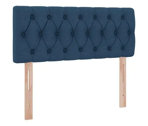Gulta Ar Uzglabāšanas Vietu Un Matraci Zila 120 X 200 Cm Vidaxl