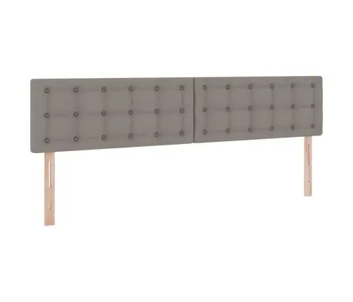 Gulta Ar Uzglabāšanas Vietu Un Matraci Pelēkbrūna 200 X 200 Cm Vidaxl