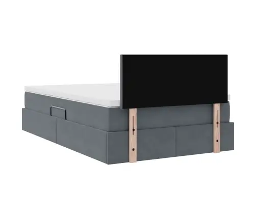 Laos Voodi Madratsiga Peaga Tumehall 120 X 200 Cm Samet