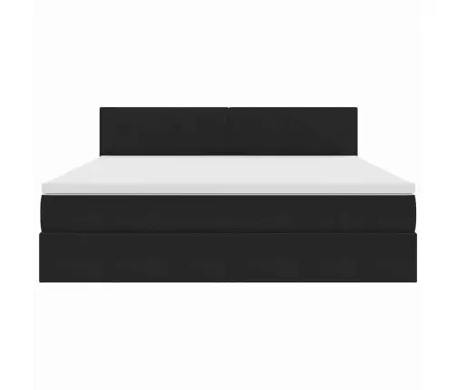 Glabāšanas Gulta Ar Matraci Melna 180 X 200 Cm Samts Vidaxl