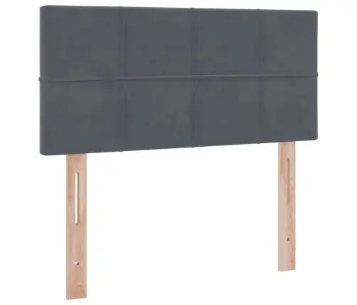 Glabāšanas Gulta Ar Matraci Tumši Pelēks 90 X 190 Cm Samts Vidaxl