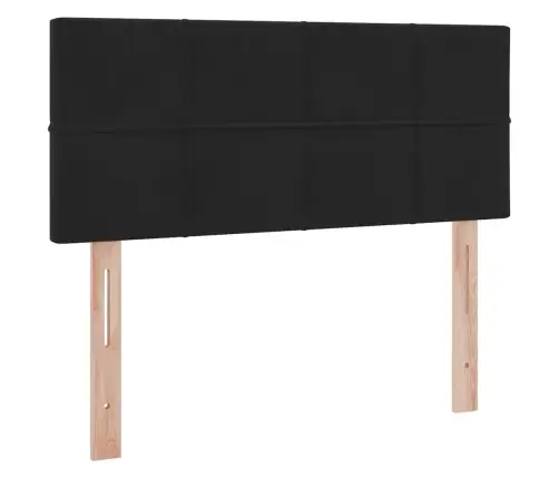 Glabāšanas Gulta Ar Matraci Melna 120 X 190 Cm Samts Vidaxl
