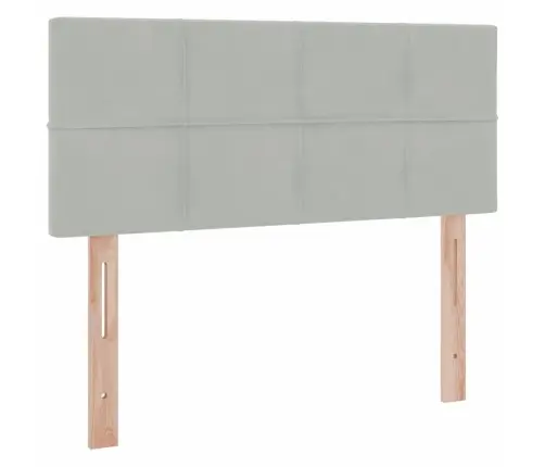 Glabāšanas Gulta Ar Matraci Gaiši Pelēks 120 X 200 Cm Samts Vidaxl