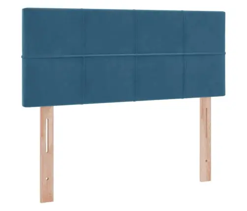 Glabāšanas Gulta Ar Matraci Tumši Zils 120 X 200 Cm Samts Vidaxl