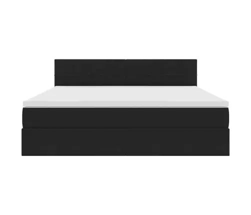 Glabāšanas Gulta Ar Matraci Melna 180 X 200 Cm Samts Vidaxl