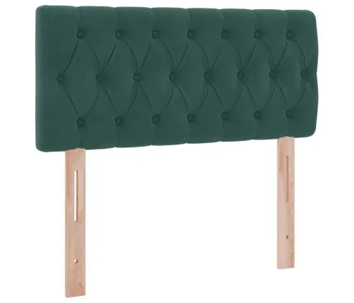 Glabāšanas Gulta Ar Matraci Tumši Zaļš 90 X 200 Cm Samts Vidaxl