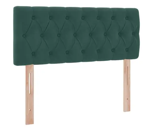 Glabāšanas Gulta Ar Matraci Tumši Zaļš 120 X 200 Cm Samts Vidaxl