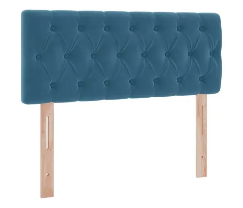 Glabāšanas Gulta Ar Matraci Tumši Zils 120 X 200 Cm Samts Vidaxl