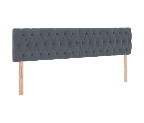Glabāšanas Gulta Ar Matraci Tumši Pelēks 160 X 200 Cm Samts Vidaxl