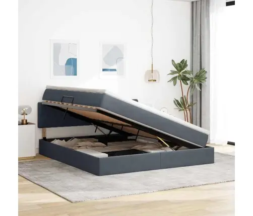 Laos Voodi Madratsiga Peaga Tumehall 180 X 200 Cm Samet