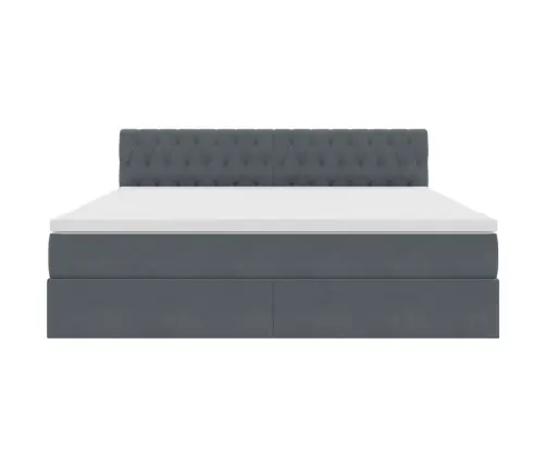 Laos Voodi Madratsiga Peaga Tumehall 180 X 200 Cm Samet