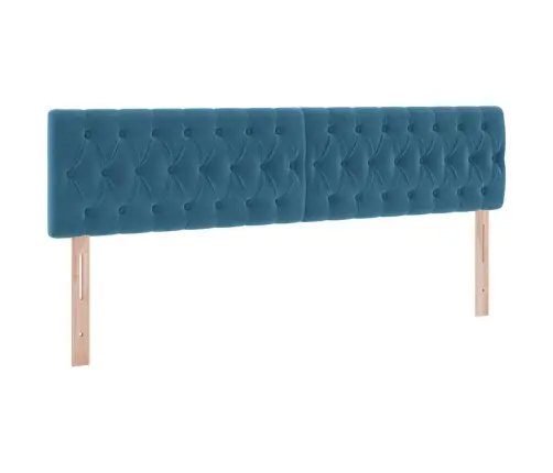 Glabāšanas Gulta Ar Matraci Tumši Zils 180 X 200 Cm Samts Vidaxl