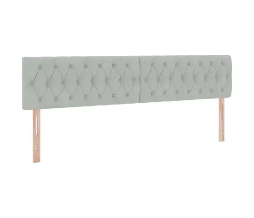 Saugos Lova Su Čiužiniu Šviesiai Pilka 200 X 200 Cm Aksomas