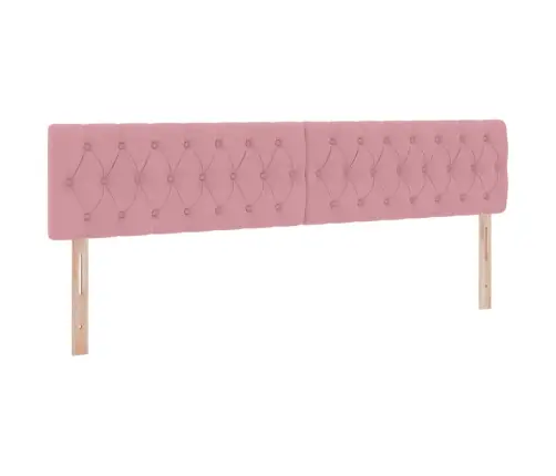 Glabāšanas Gulta Ar Matraci Rozā 200 X 200 Cm Samts Vidaxl