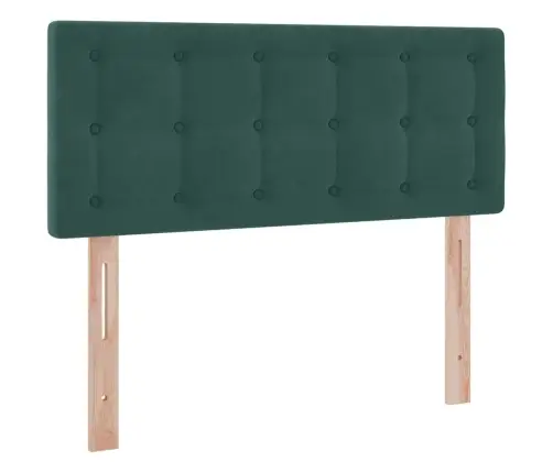 Glabāšanas Gulta Ar Matraci Tumši Zaļš 120 X 200 Cm Samts Vidaxl