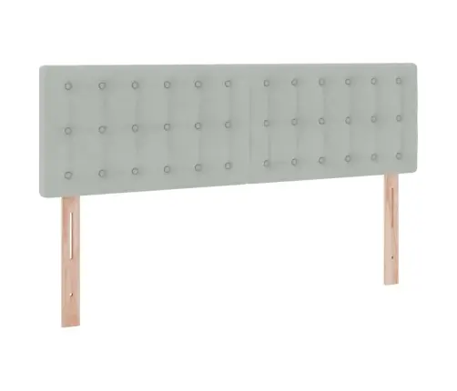 Glabāšanas Gulta Ar Matraci Gaiši Pelēks 140 X 190 Cm Samts Vidaxl