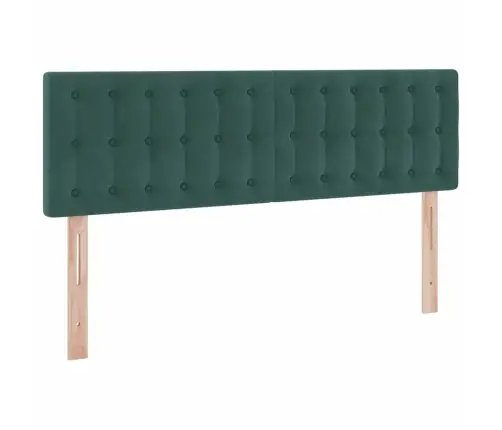 Glabāšanas Gulta Ar Matraci Tumši Zaļš 140 X 190 Cm Samts Vidaxl